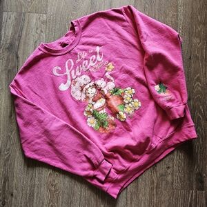 Strawberry Shortcake Life Is Sweet Hot Pink Sweatshirt